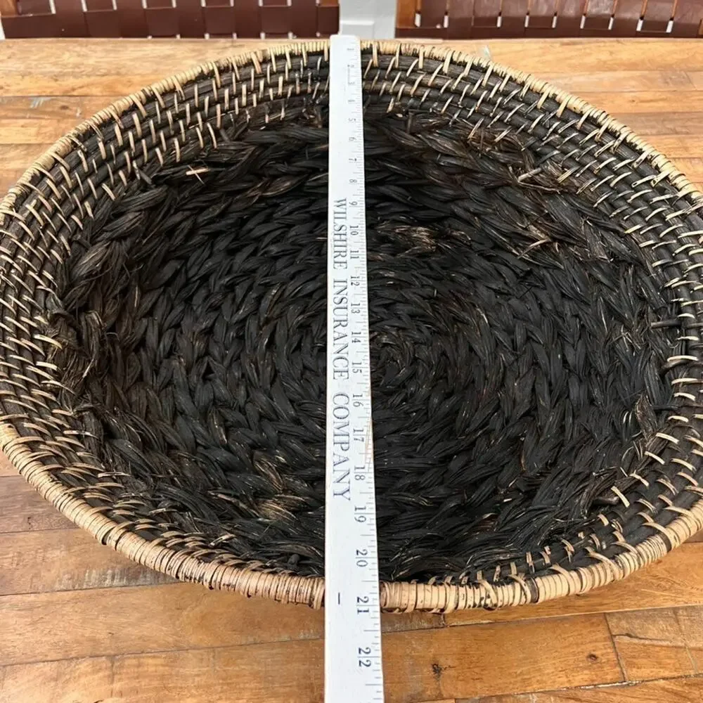 Handwoven Large Rattan Wicker Basket 21